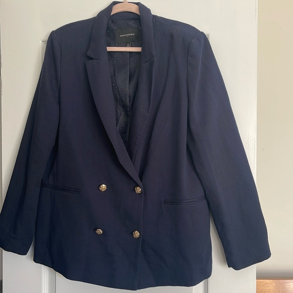 Navy Banana Republic Blazer